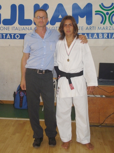 Il  Maestro Antonio La Torre con L’atleta Simone Marinella 