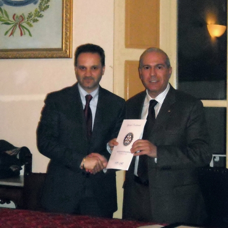 Il sindaco di Spilinga Franco Barbalace, l’avvocato Francesco Campisi - foto Mazzocca