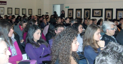 La sala delle conferenze dell’Istituto di istruzione superiore di Tropea - foto Barritta