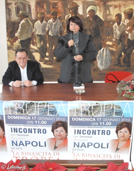 Il partecipato convegno del 17 gennaio, Carmine Adilardi, Angela Napoli - foto Libertino