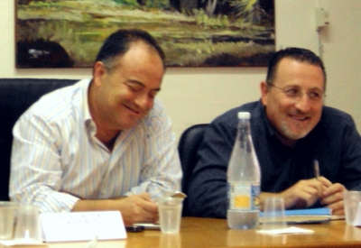 Il magistrato Nicola Gratteri e lo scrittore Antonio Nicaso - foto Sorbilli