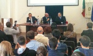 Convegno Rotary: i relatori, da sinistra: Streva, Lonetti, Ferrara - foto Barritta