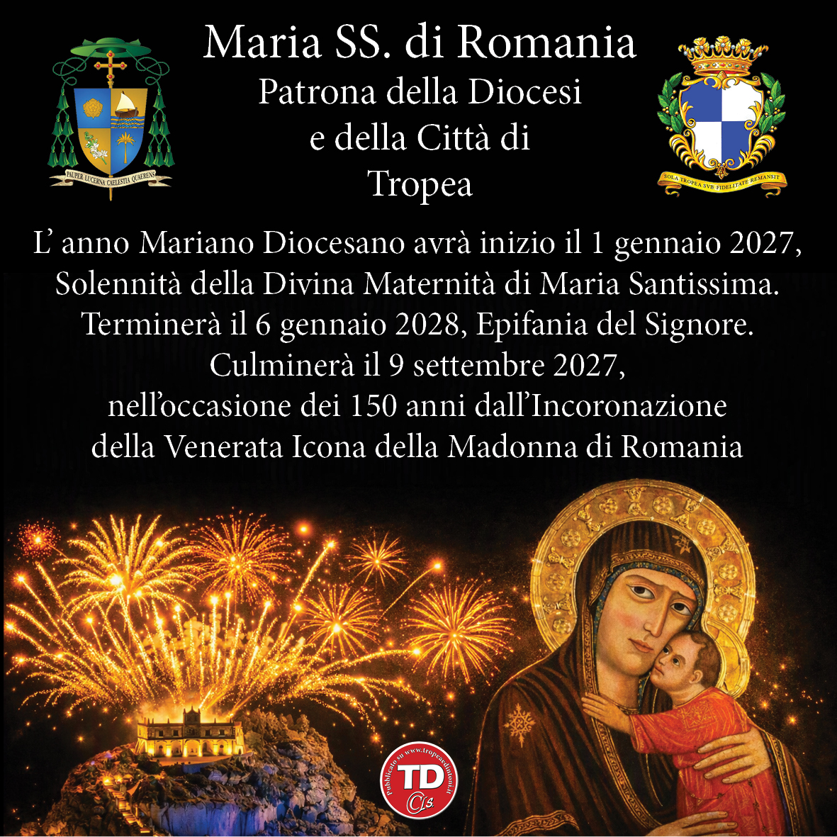 Indizione anno Mariano Diocesano-2027-28