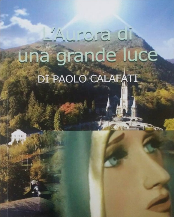 la copertina del libro, "L'aurora di una grande luce" di Paolo Calafati