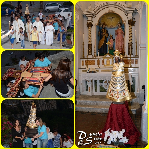 Le Sacre Icone sono state accolte ai piedi del Santuario Madonna dell’Isola - foto Stroe