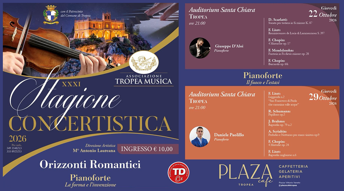 Manifesti & Locandine TROPEA-STAGIONE CONCERTISTICA-22-29-11-2026