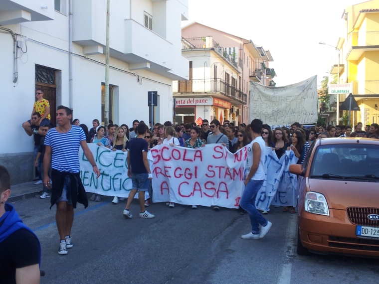 La manifestazione di questa mattina