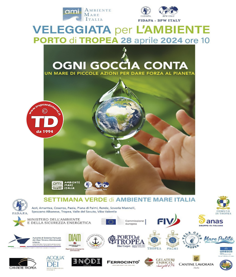 Tropea sarà protagonista dell’evento “Veleggiata per l’Ambiente”